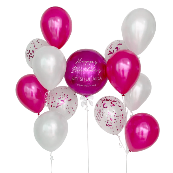 Ultimate Fashion Orbz Helium Balloons - Pink