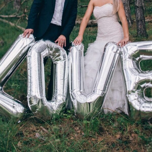Our LOVE letter balloons are an integral part of your perfect wedding photoshoot decoration.