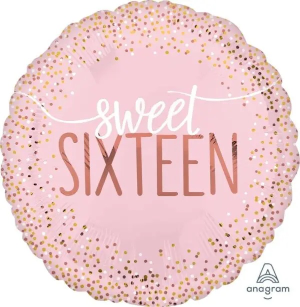 Sweet Sixteen Blush Foil Balloon (Incl. Helium)