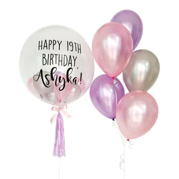 Deluxe Pastel Bubble Balloon Bouquet