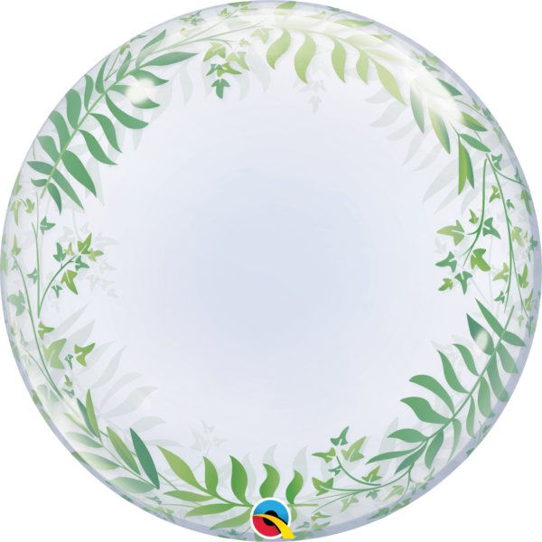 Elegant Greenery Deco Bubble (Incl. Helium)