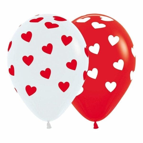 12" Classic Hearts Infinity Helium Balloon