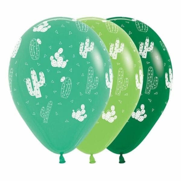 12" Cactus Infinity Helium Balloon