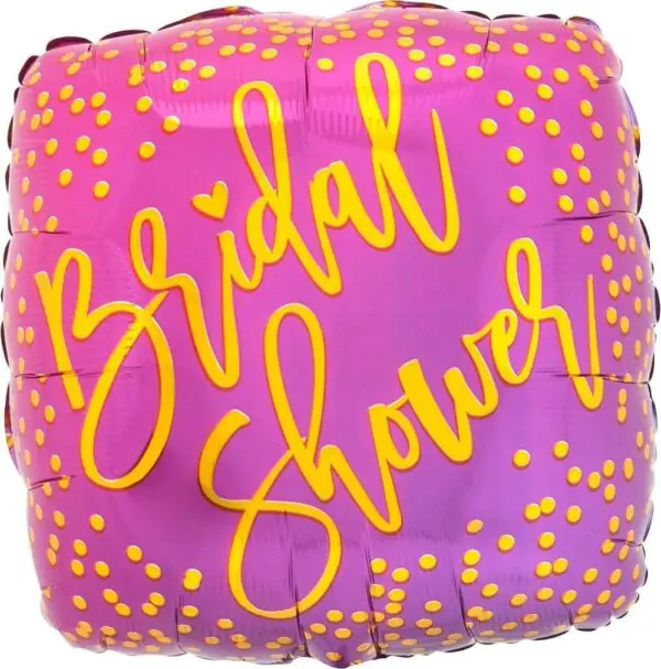 Pink & Gold Bridal Shower Foil Balloon (Incl. Helium)