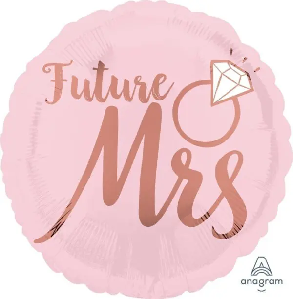 Blush Future Mrs Foil Balloon (Incl. Helium)