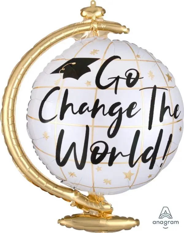 Go Change The World Globe Foil Balloon (incl. Helium)