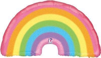 Glitter Pastel Rainbow Foil Balloon (incl. Helium)