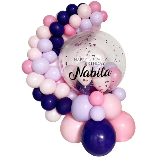 Purple, Lilac & Pink Balloon Hug