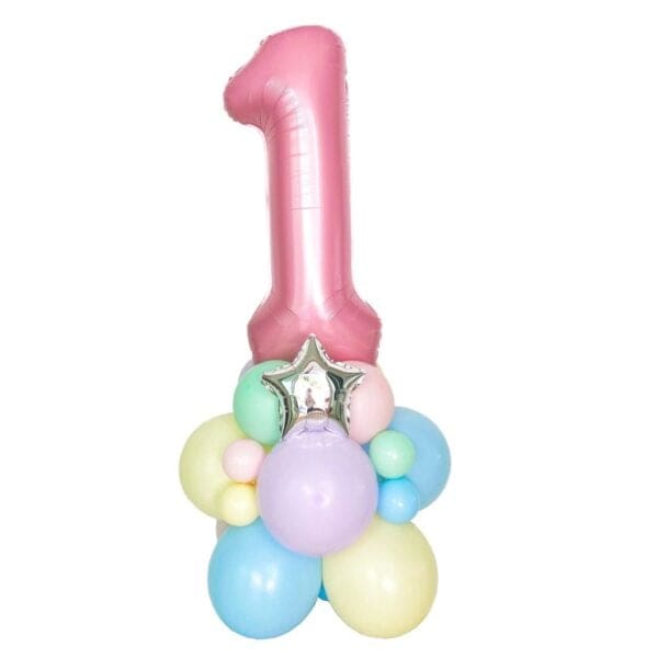 Number-Foil-Balloon-Stand-Pastel-Rainbow