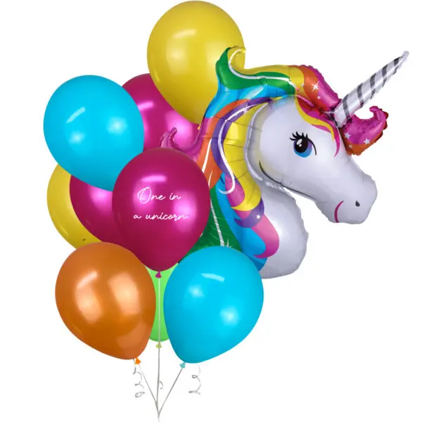Grande Rainbow Unicorn Helium Balloon Bouquet