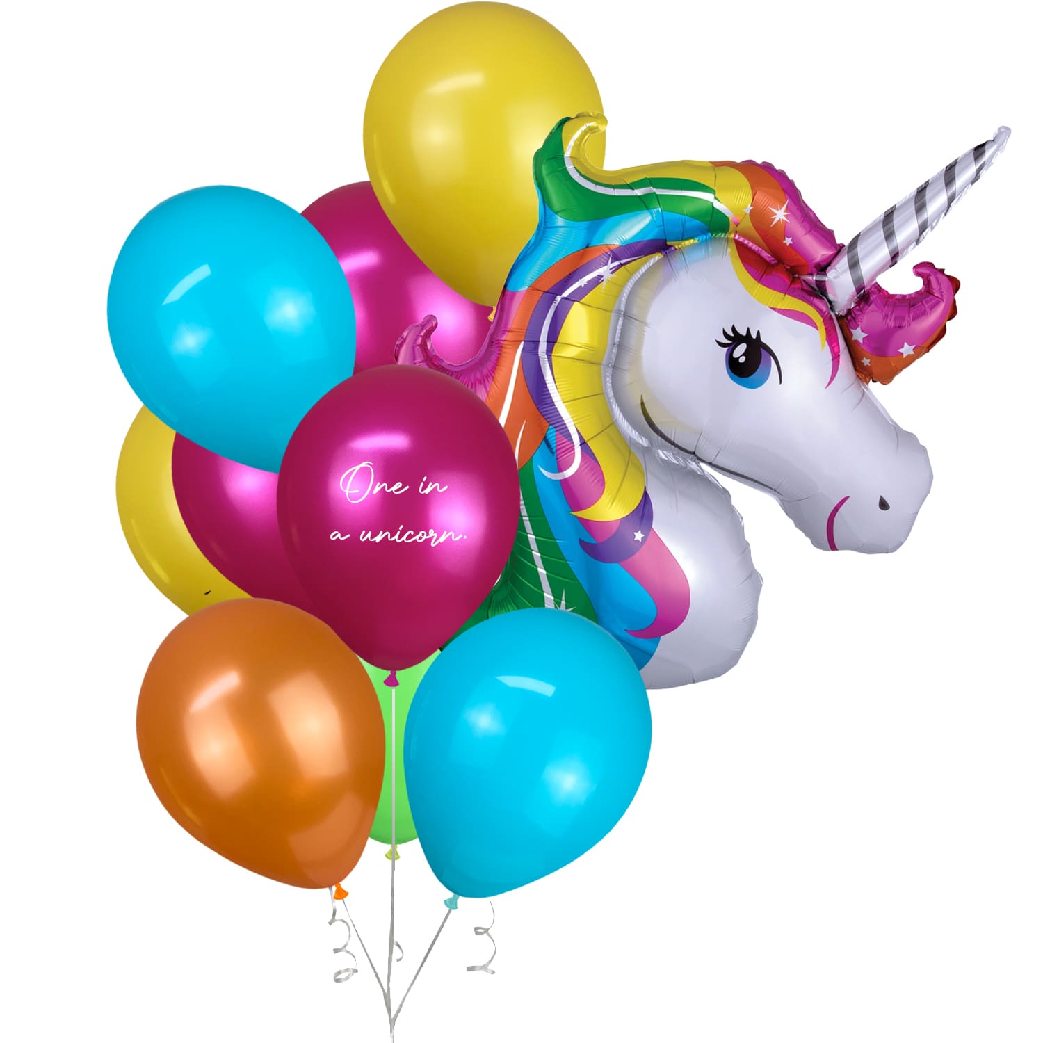 Grande Rainbow Unicorn Helium Balloon Bouquet
