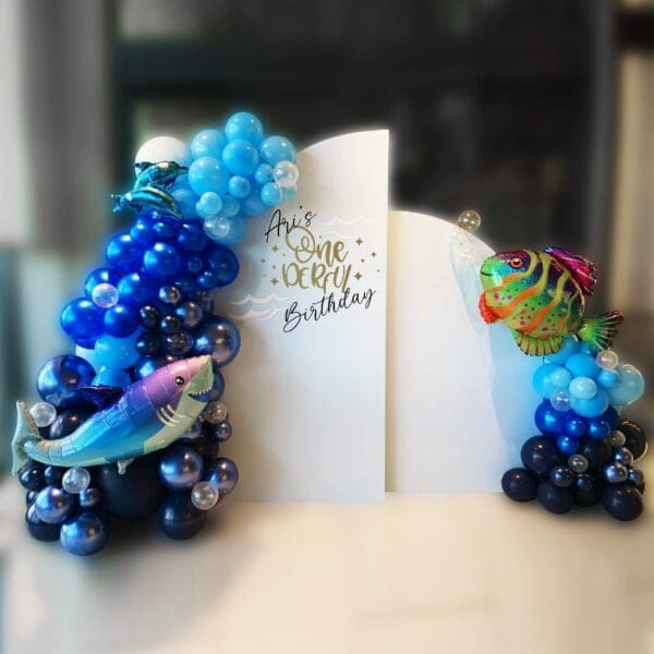 Deluxe Themed Backdrop Decoration - Deep Blue Sea