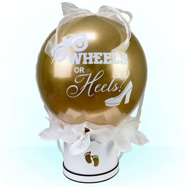 Gender Reveal Balloon Pop Box - Gold