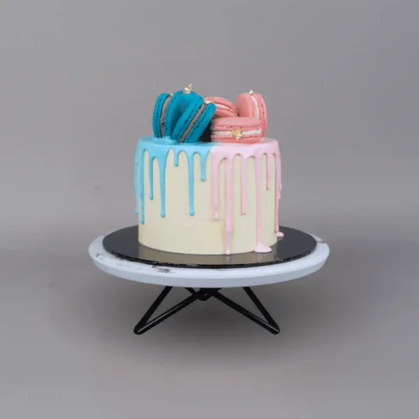 Gender Reveal Cake - Blue Reveal